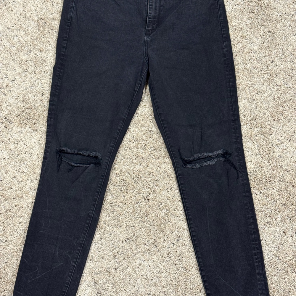 American Eagle Outfitters Black Skinny Jeans SZ 18 Long